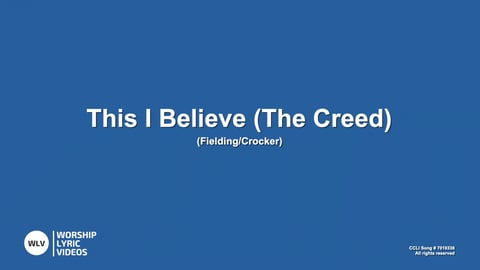 This I Believe (The Creed) (Acoustic)