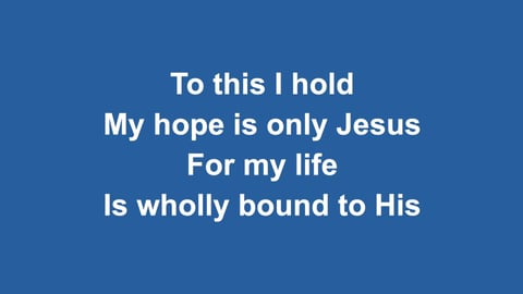 Yet Not I But Through Christ In Me (Acoustic)