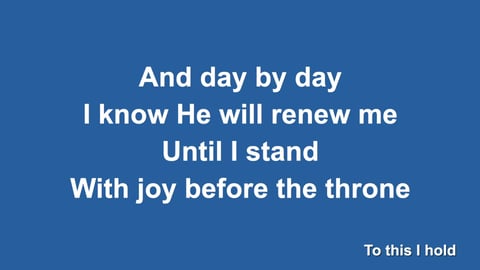 Yet Not I But Through Christ In Me (Acoustic)
