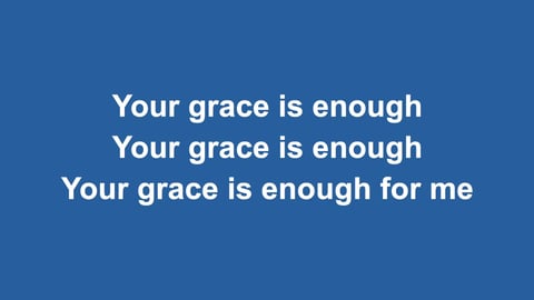 Your Grace Is Enough (Acoustic)