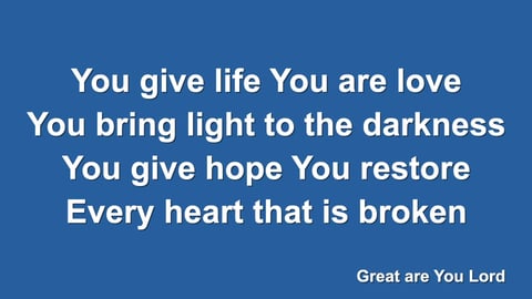 Great Are You Lord (Acoustic)