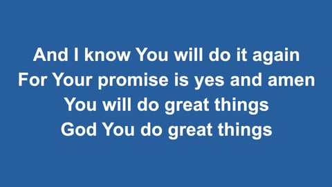 Great Things (Acoustic)