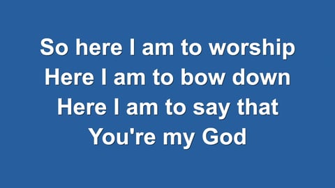 Here I Am To Worship (Acoustic)