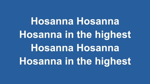 Hosanna (Acoustic)