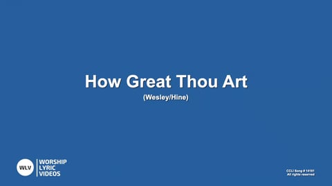 How Great Thou Art (Acoustic)