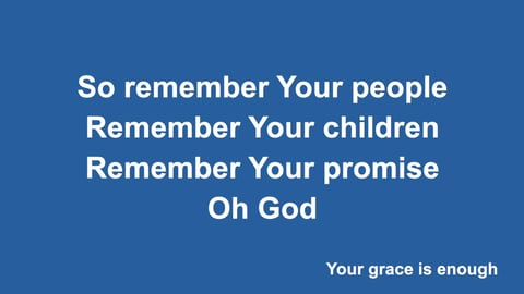 Your Grace Is Enough (Acoustic)