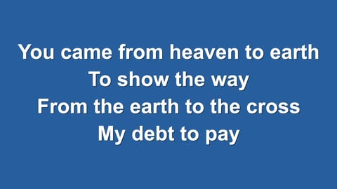 Lord I Lift Your Name On High (Acoustic)