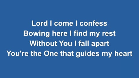 Lord I Need You (Acoustic)