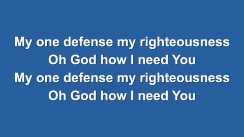 Lord I Need You (Acoustic)