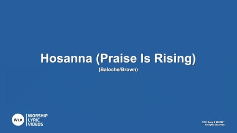 Hosanna (Praise Is Rising) (Acoustic)