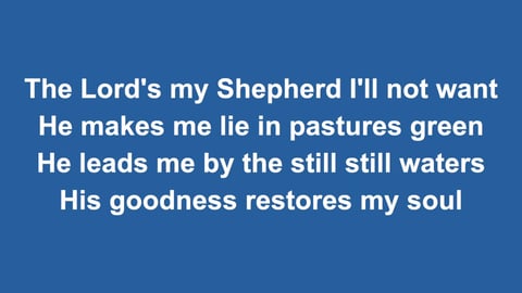 Psalm 23 (The Lord’s My Shepherd) (Acoustic)