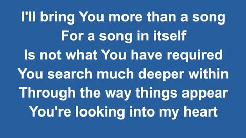 The Heart Of Worship (Acoustic)