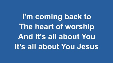 The Heart Of Worship (Acoustic)