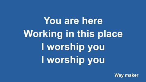 Way Maker (Acoustic)