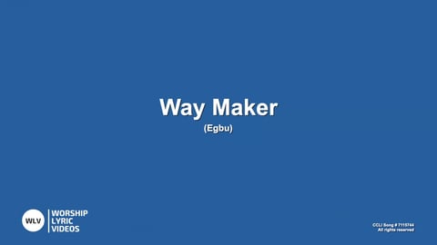 Way Maker (Acoustic)