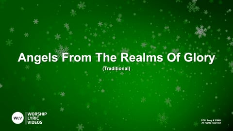 Angels From The Realms Of Glory (Acoustic)