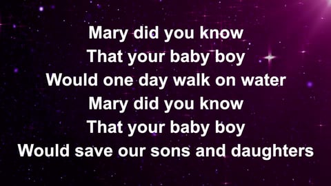 Mary Did You Know (Acoustic)