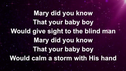 Mary Did You Know (Acoustic)