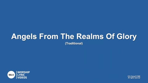 Angels From The Realms Of Glory (Acoustic)