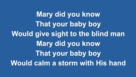 Mary Did You Know (Acoustic)