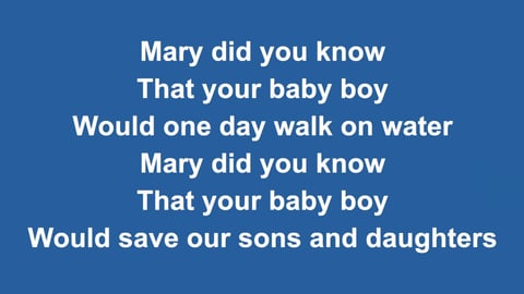 Mary Did You Know (Acoustic)