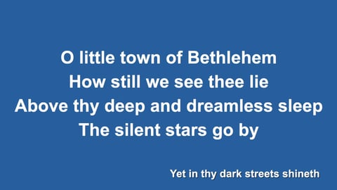O Little Town Of Bethlehem (Forest Green) (Acoustic)