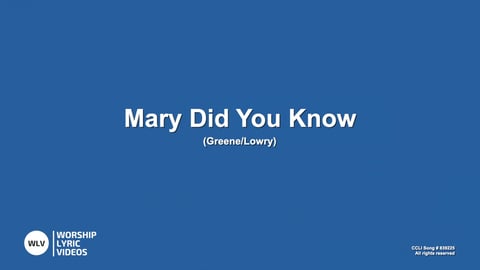 Mary Did You Know (Acoustic)