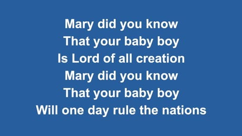 Mary Did You Know (Acoustic)