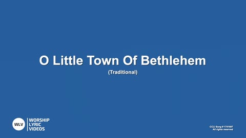 O Little Town Of Bethlehem (Forest Green) (Acoustic)