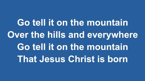 Go Tell It On The Mountain (Acoustic)