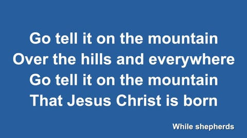 Go Tell It On The Mountain (Acoustic)