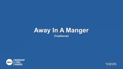 Away In A Manger (Cradle Song) (Acoustic)