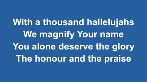 A Thousand Hallelujahs