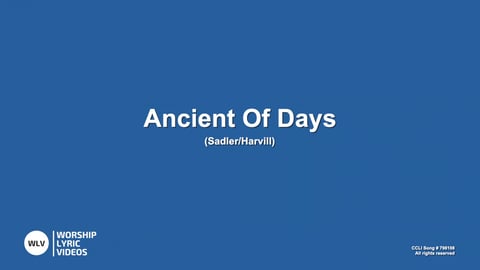 Ancient Of Days (Blessing And Honour) (Acoustic)