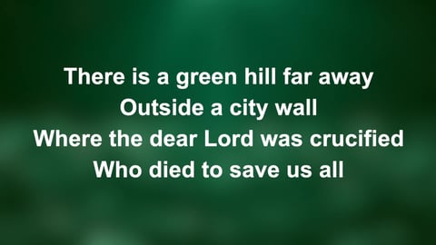 There Is A Green Hill Far Away (Acoustic)