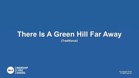 There Is A Green Hill Far Away (Acoustic)