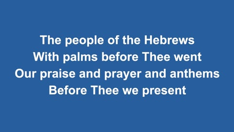 All Glory Laud And Honour (Acoustic)