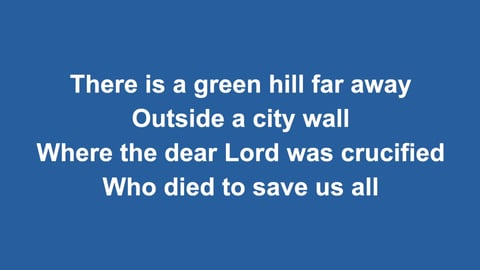 There Is A Green Hill Far Away (Acoustic)
