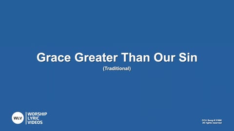 Grace Greater Than Our Sin (Acoustic)