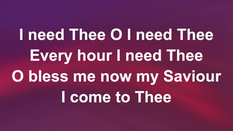 I Need Thee Every Hour (Acoustic)
