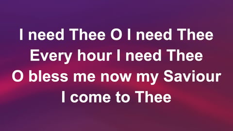 I Need Thee Every Hour (Acoustic)