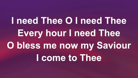 I Need Thee Every Hour (Acoustic)