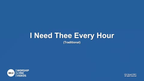 I Need Thee Every Hour (Acoustic)
