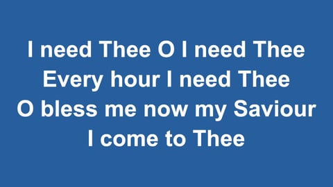 I Need Thee Every Hour (Acoustic)