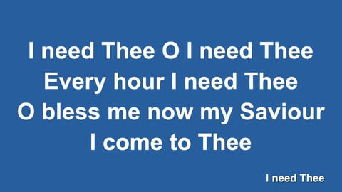 I Need Thee Every Hour (Acoustic)