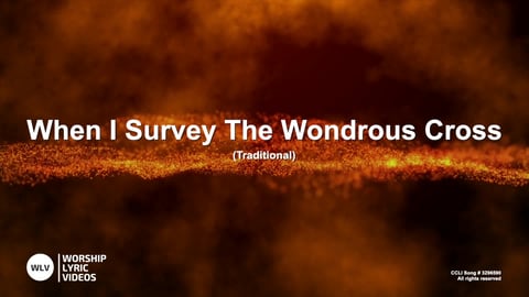 When I Survey The Wondrous Cross (Rockingham) (Acoustic)