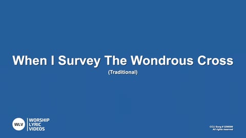 When I Survey The Wondrous Cross (Rockingham) (Acoustic)