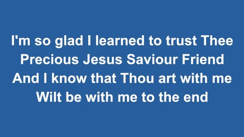 Tis So Sweet To Trust In Jesus (Piano)
