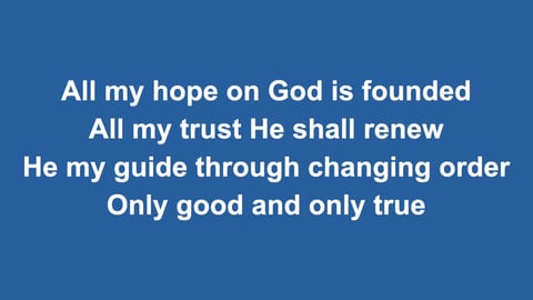 All My Hope On God Is Founded (Acoustic)