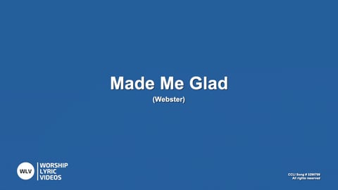 Made Me Glad (Acoustic)